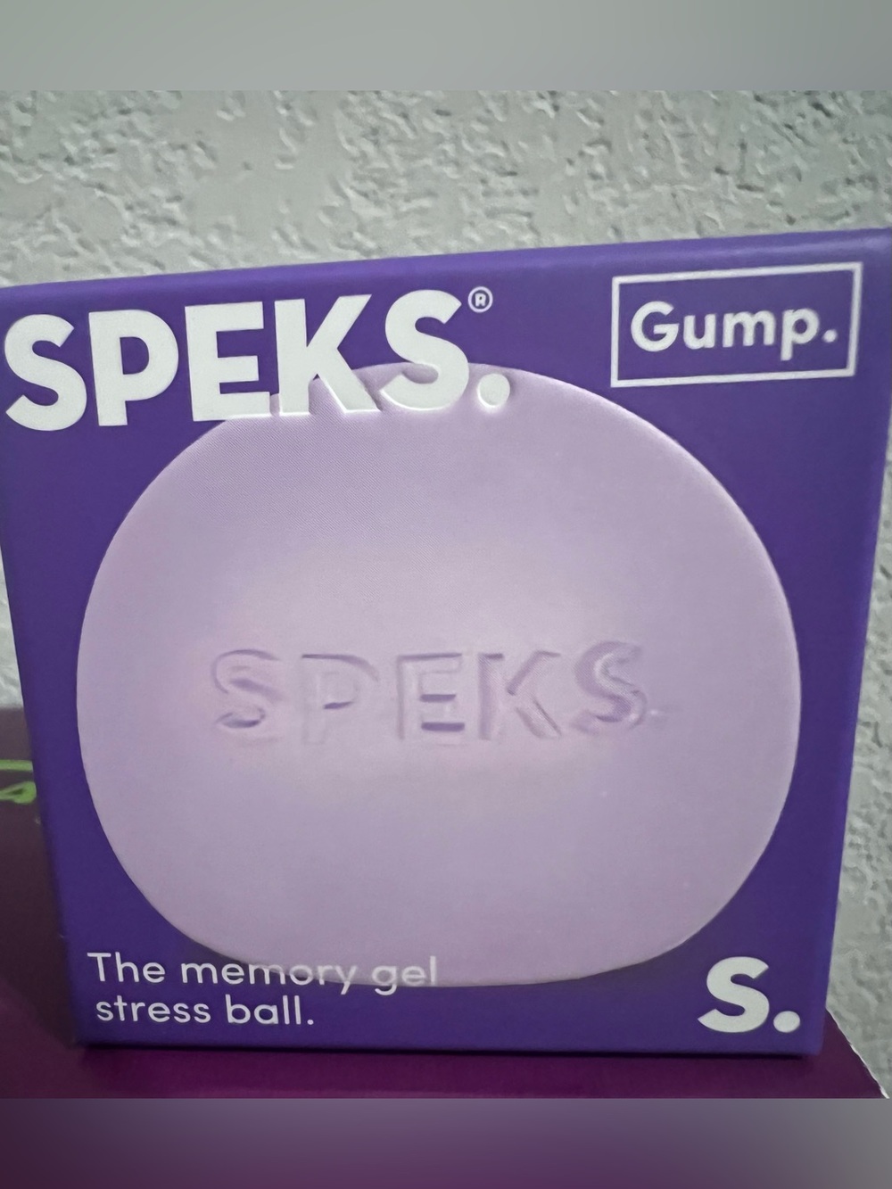 Authentic Speks Memory Gel Stress Ball - Purple